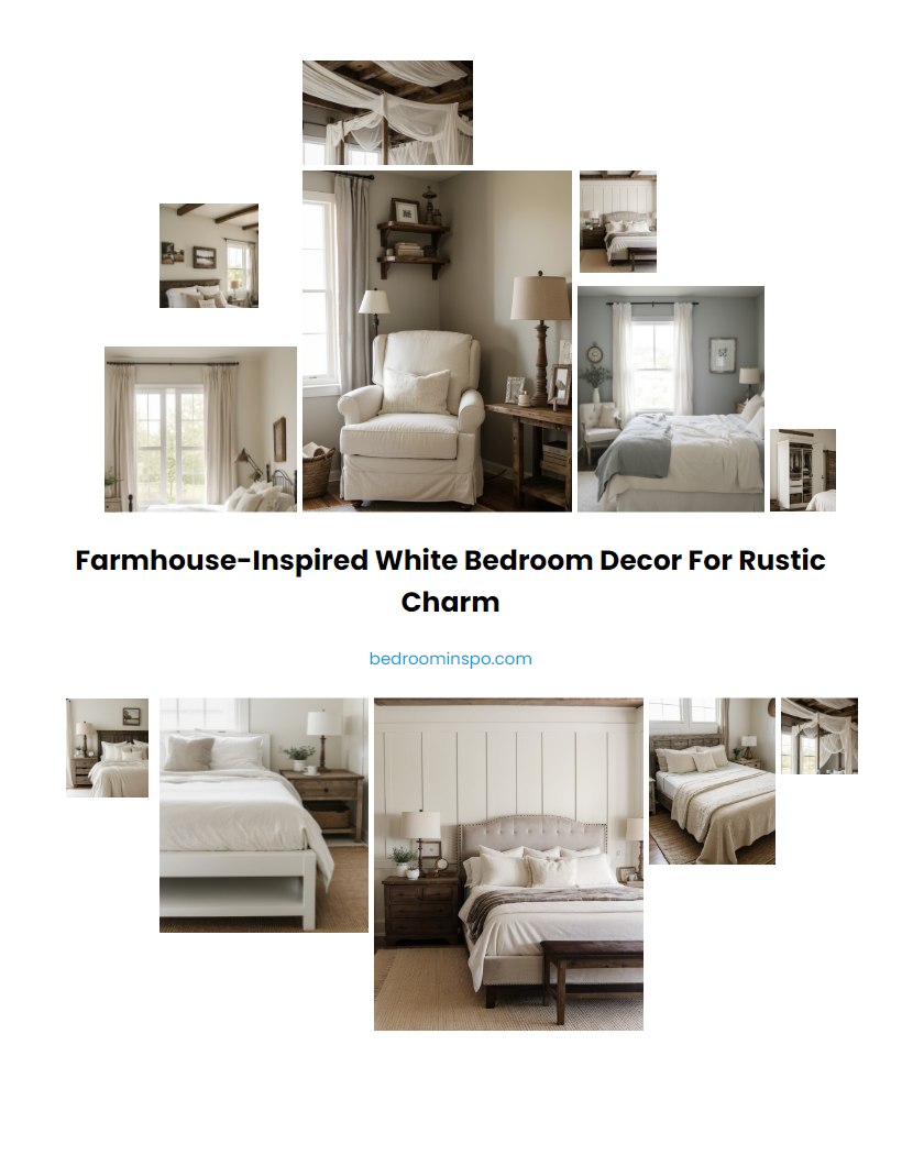 Farmhouse-Inspired White Bedroom Decor for Rustic Charm