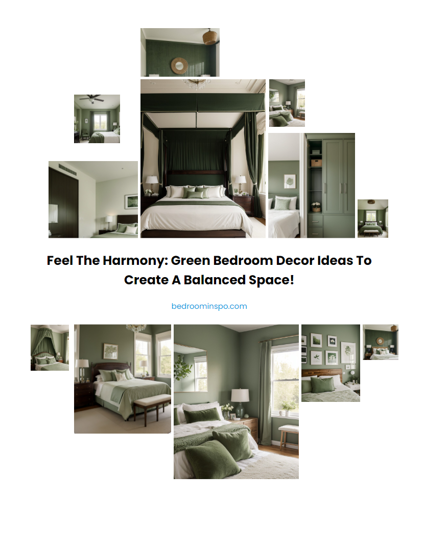 Feel the Harmony: Green Bedroom Decor Ideas to Create a Balanced Space!