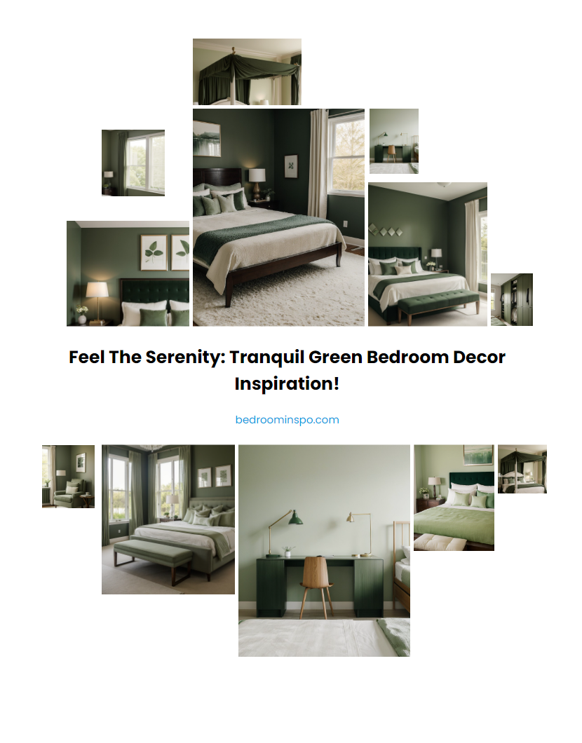 Feel the Serenity: Tranquil Green Bedroom Decor Inspiration!