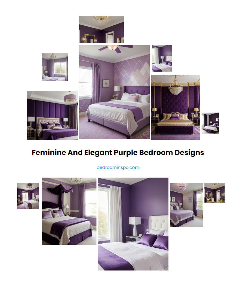 Feminine and Elegant Purple Bedroom Designs