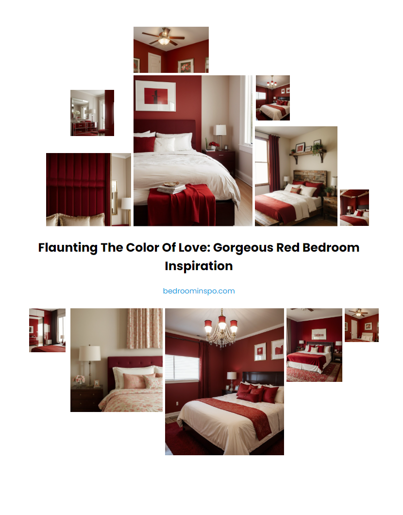 Flaunting the Color of Love: Gorgeous Red Bedroom Inspiration