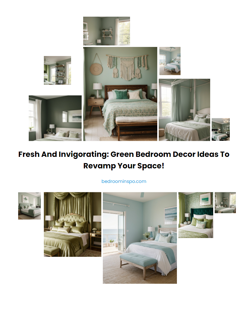 Fresh and Invigorating: Green Bedroom Decor Ideas to Revamp Your Space!