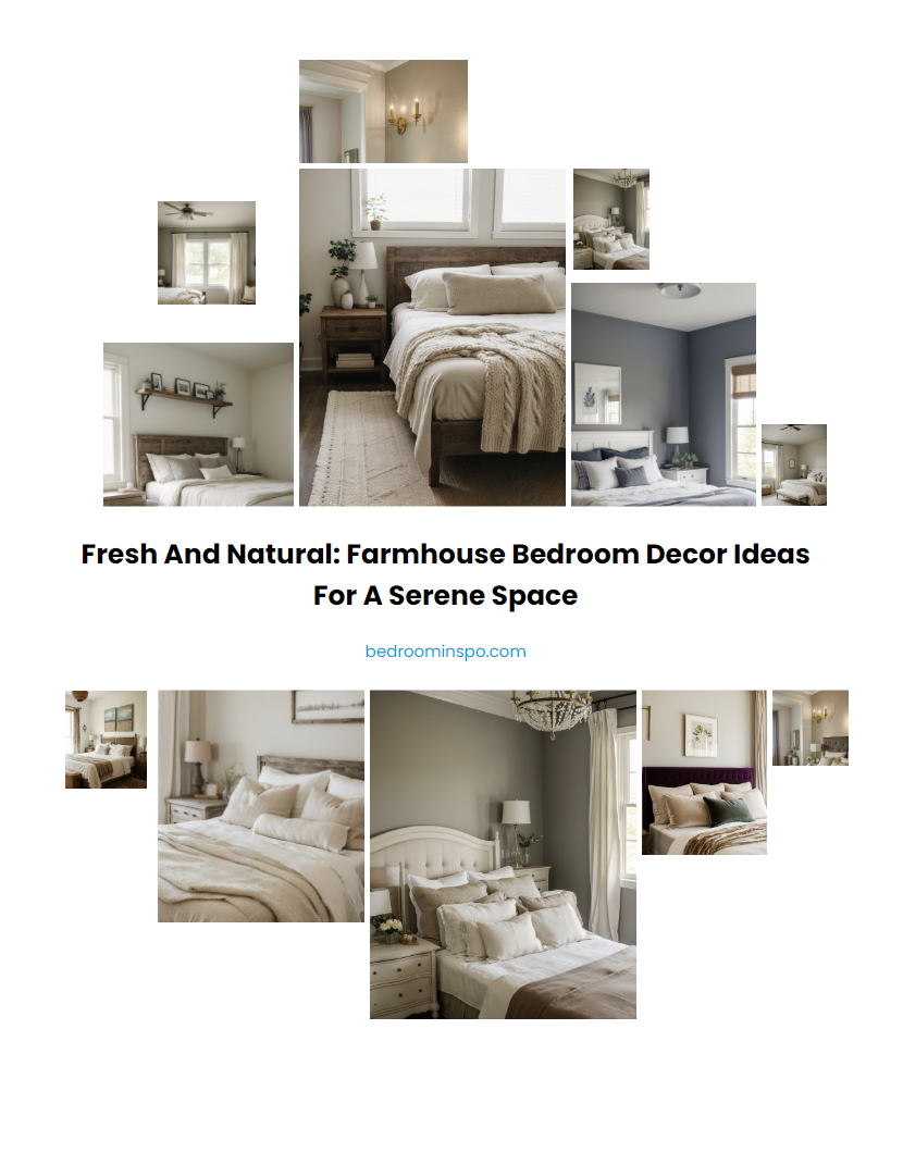 Fresh and Natural: Farmhouse Bedroom Decor Ideas for a Serene Space