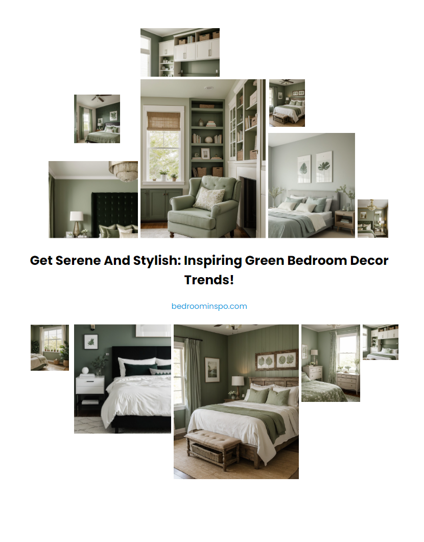 Get Serene and Stylish: Inspiring Green Bedroom Decor Trends!