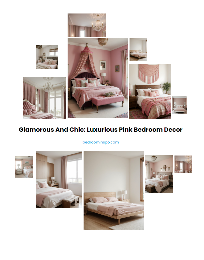 Glamorous and Chic: Luxurious Pink Bedroom Decor