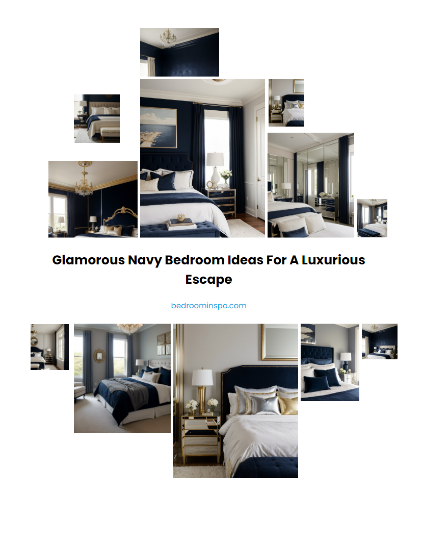 Glamorous Navy Bedroom Ideas for a Luxurious Escape