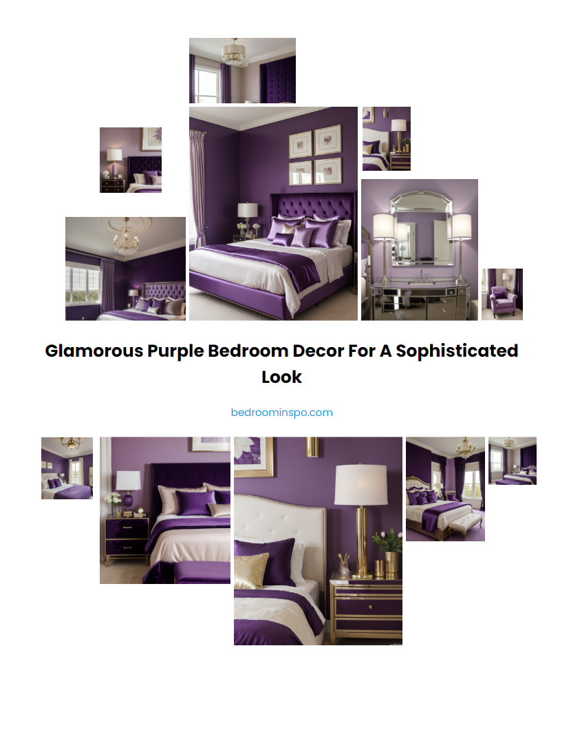 Glamorous Purple Bedroom Decor for a Sophisticated Look