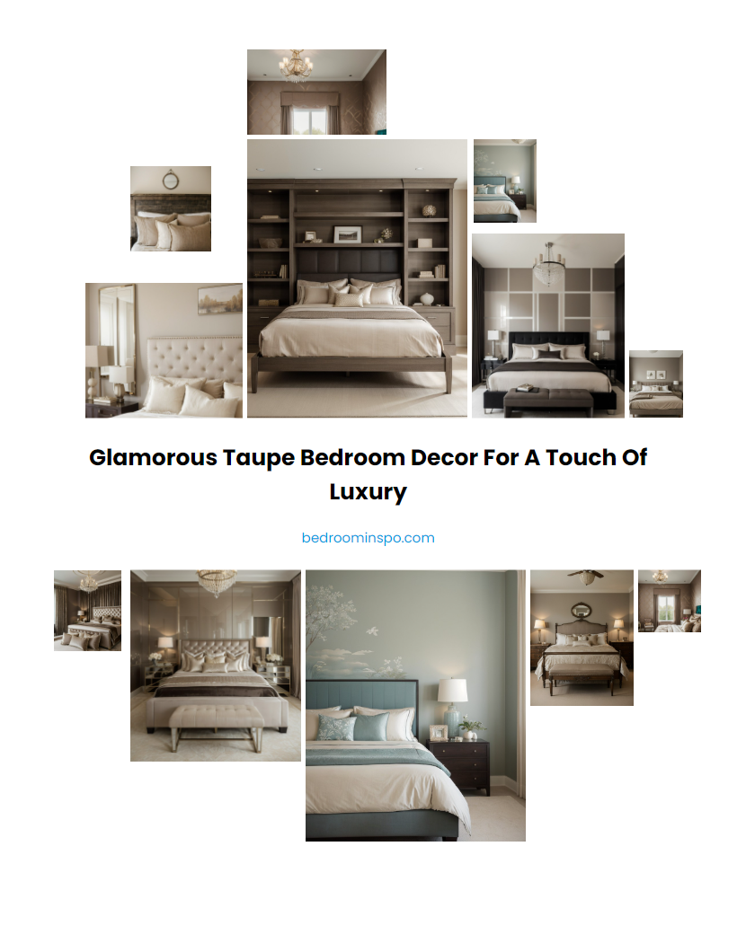 Glamorous Taupe Bedroom Decor for a Touch of Luxury