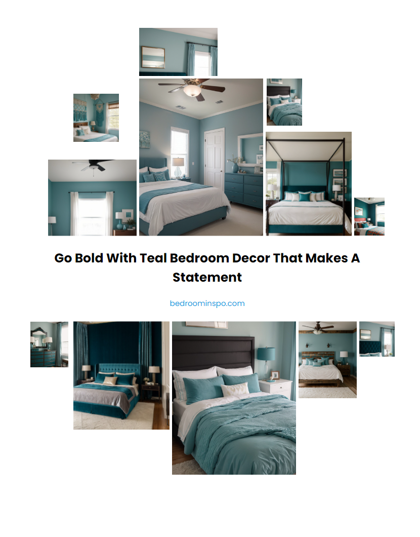 Go Bold with Teal Bedroom Decor that Makes a Statement