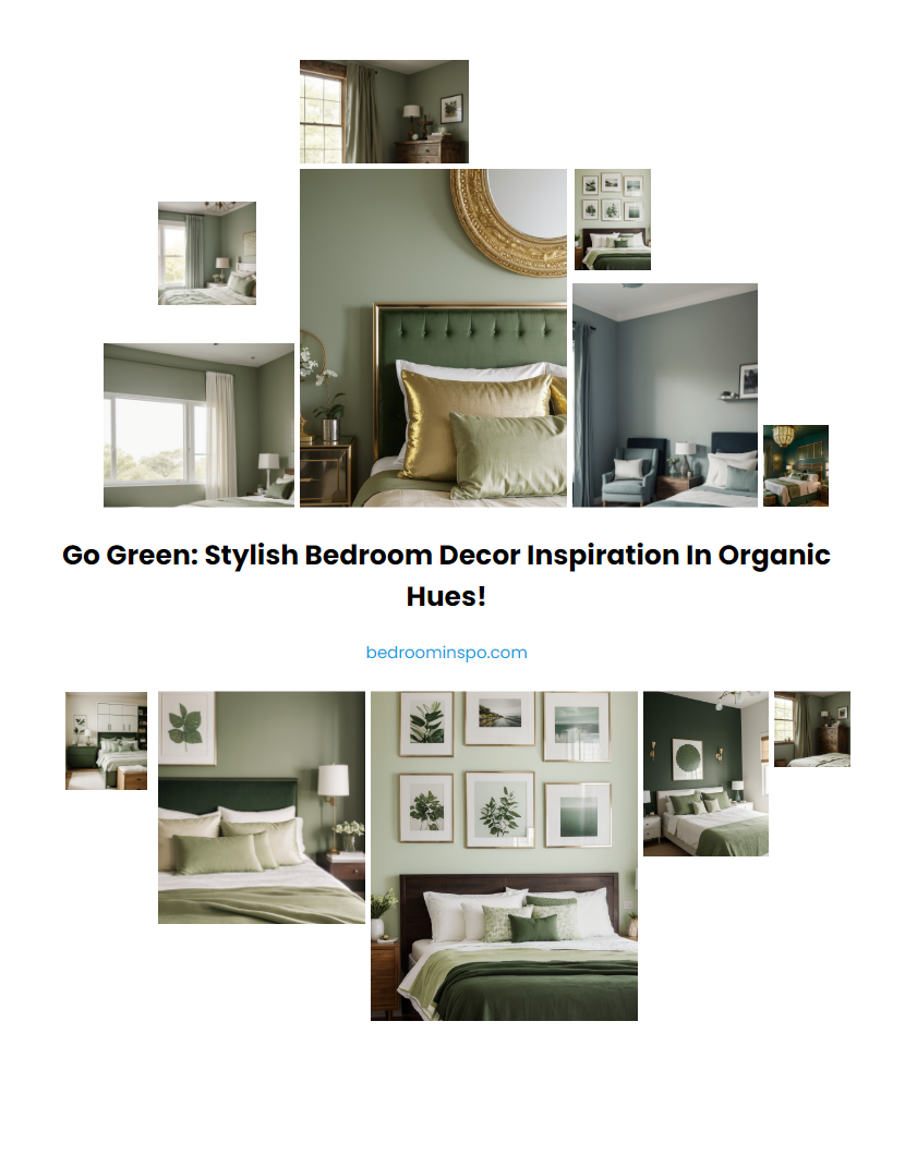 Go Green: Stylish Bedroom Decor Inspiration in Organic Hues!