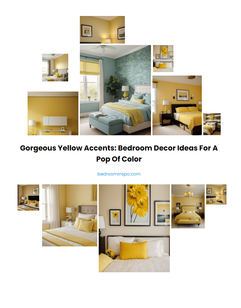 Gorgeous yellow accents: Bedroom decor ideas for a pop of color