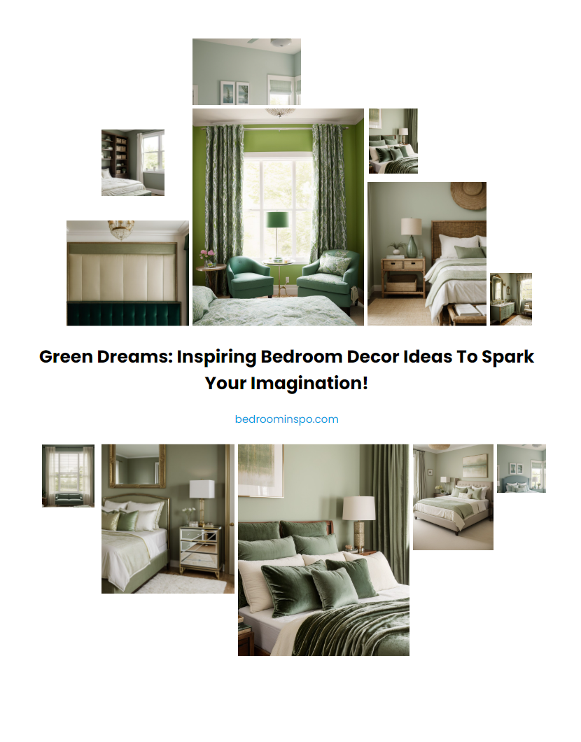 Green Dreams: Inspiring Bedroom Decor Ideas to Spark Your Imagination!