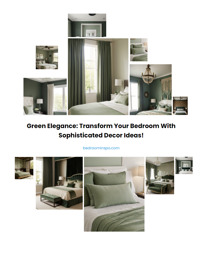 Green Elegance: Transform Your Bedroom with Sophisticated Decor Ideas!