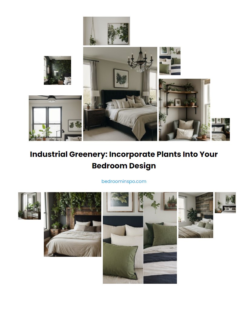 Industrial Greenery: Incorporate Plants into Your Bedroom Design