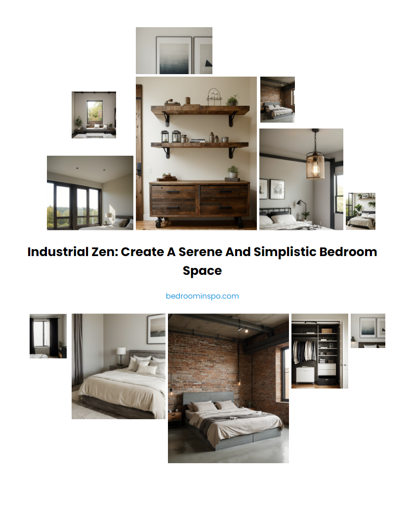 Industrial Zen: Create a Serene and Simplistic Bedroom Space