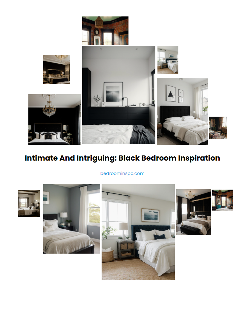 Intimate and Intriguing: Black Bedroom Inspiration