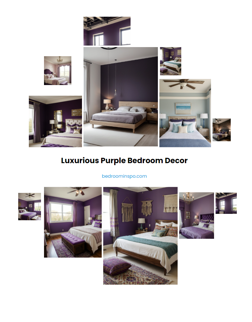 Luxurious Purple Bedroom Decor