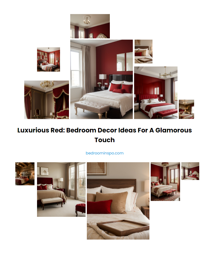 Luxurious Red: Bedroom Decor Ideas for a Glamorous Touch