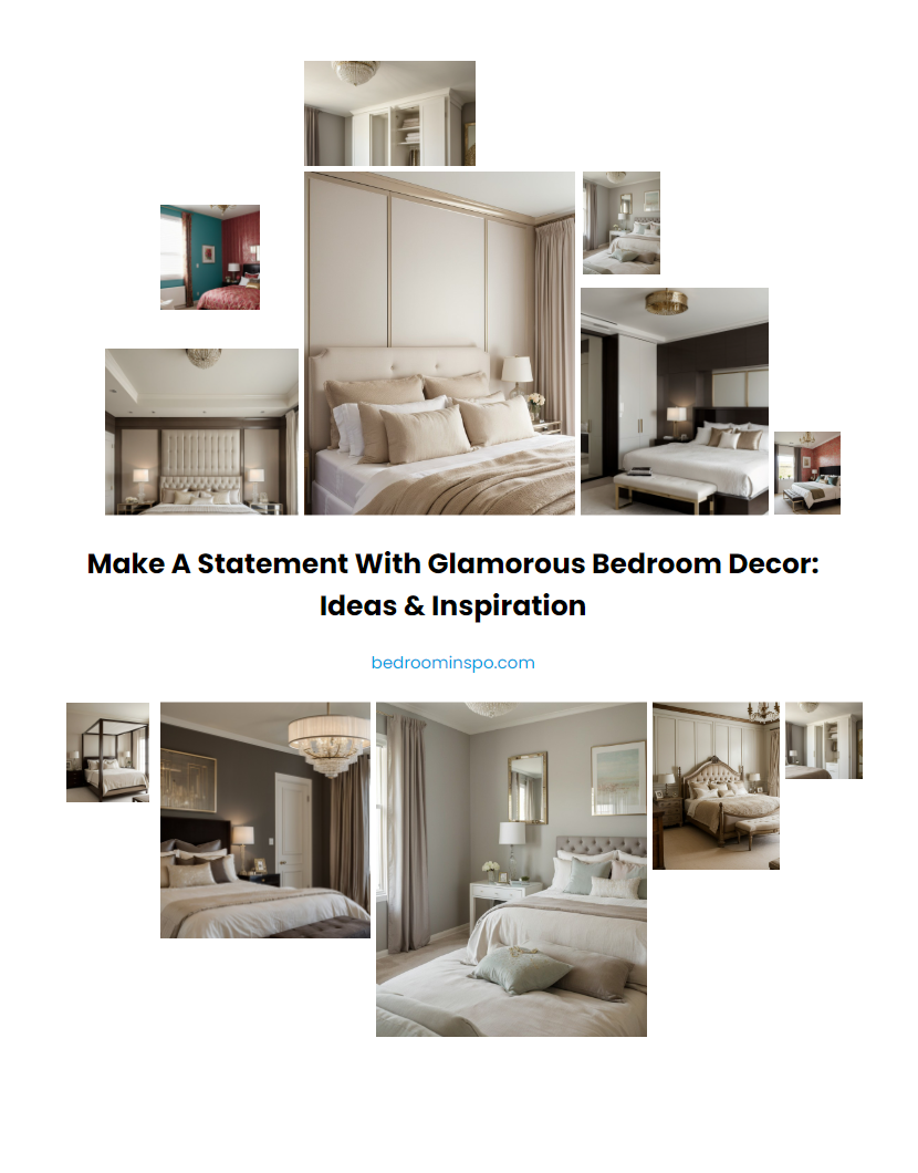 Make a Statement with Glamorous Bedroom Decor: Ideas & Inspiration