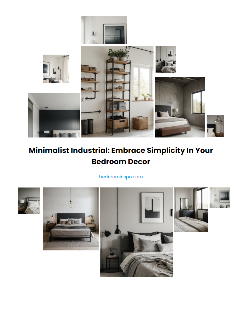 Minimalist Industrial: Embrace Simplicity in Your Bedroom Decor