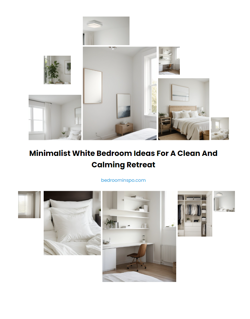 Minimalist White Bedroom Ideas for a Clean and Calming Retreat