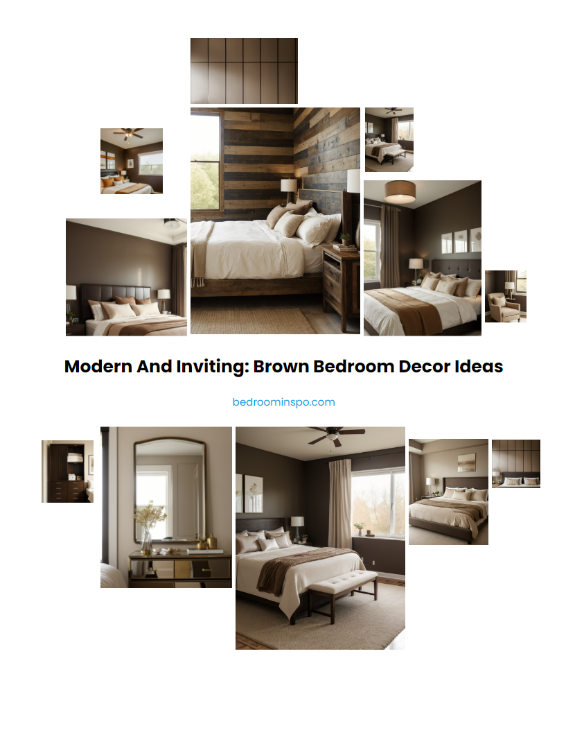 Modern and Inviting: Brown Bedroom Decor Ideas