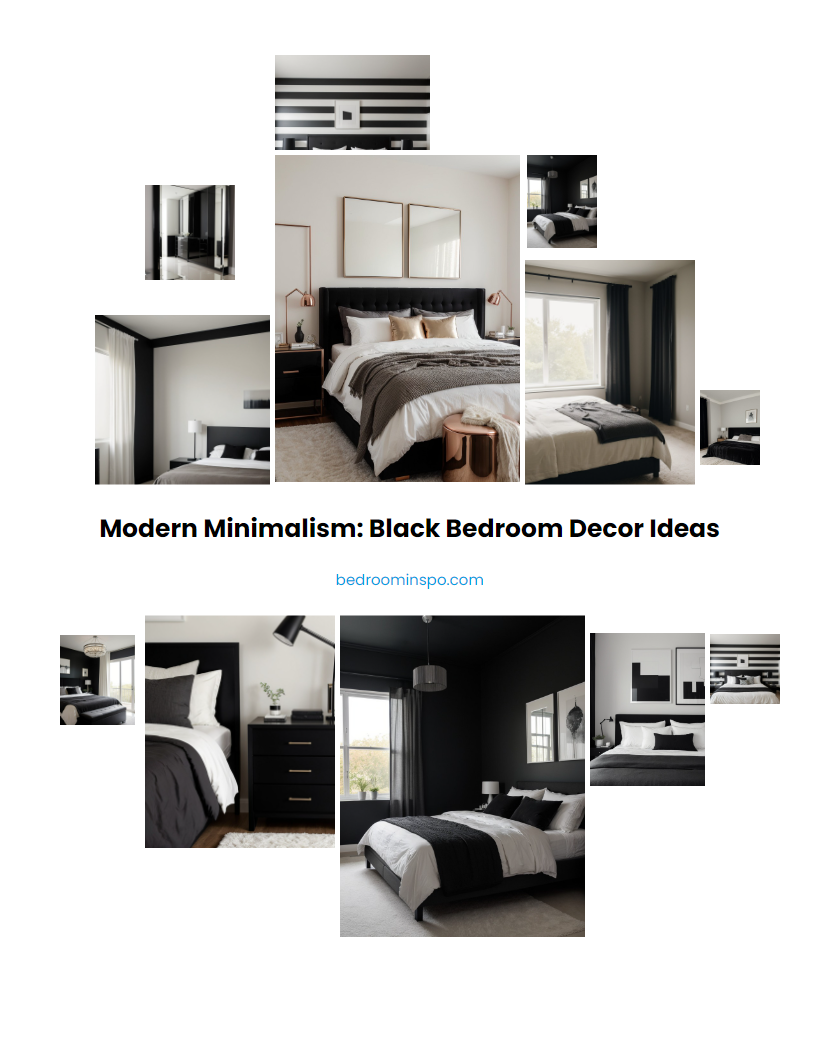 Modern Minimalism: Black Bedroom Decor Ideas