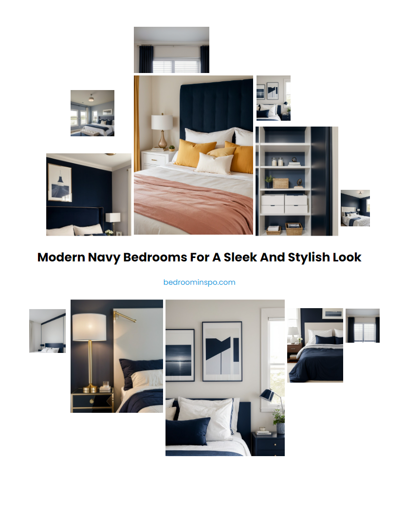 Modern Navy Bedrooms for a Sleek and Stylish Look