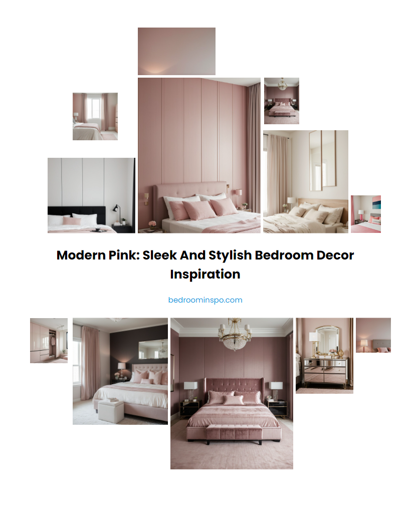 Modern Pink: Sleek and Stylish Bedroom Decor Inspiration