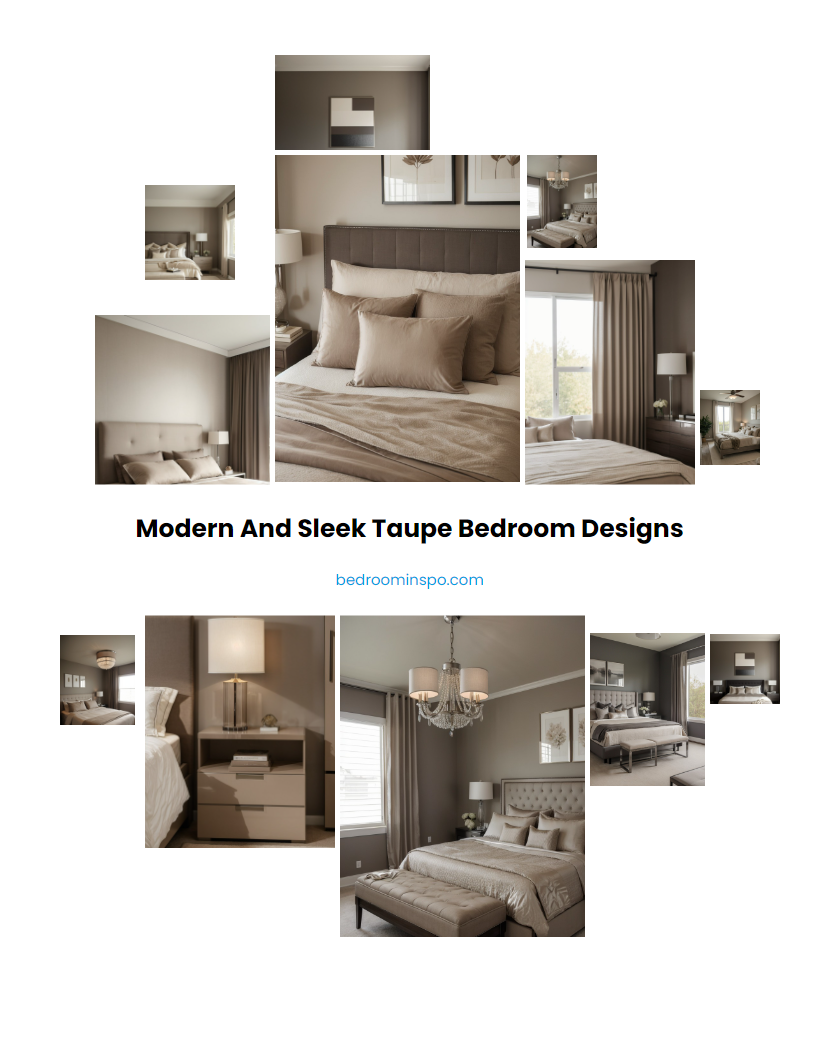 Modern and Sleek Taupe Bedroom Designs