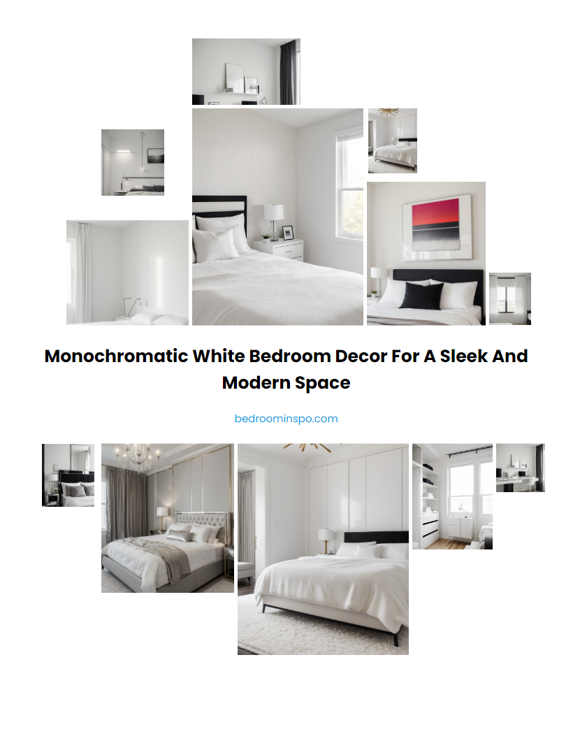 Monochromatic White Bedroom Decor for a Sleek and Modern Space