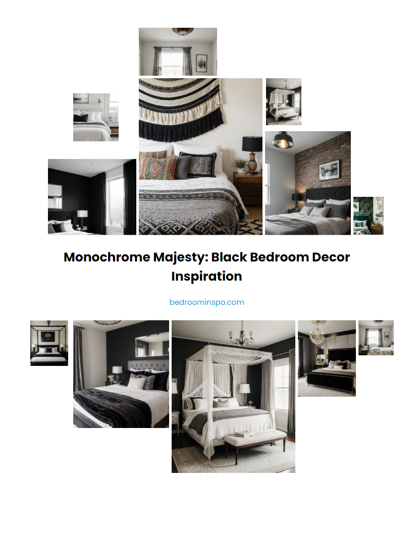 Monochrome Majesty: Black Bedroom Decor Inspiration