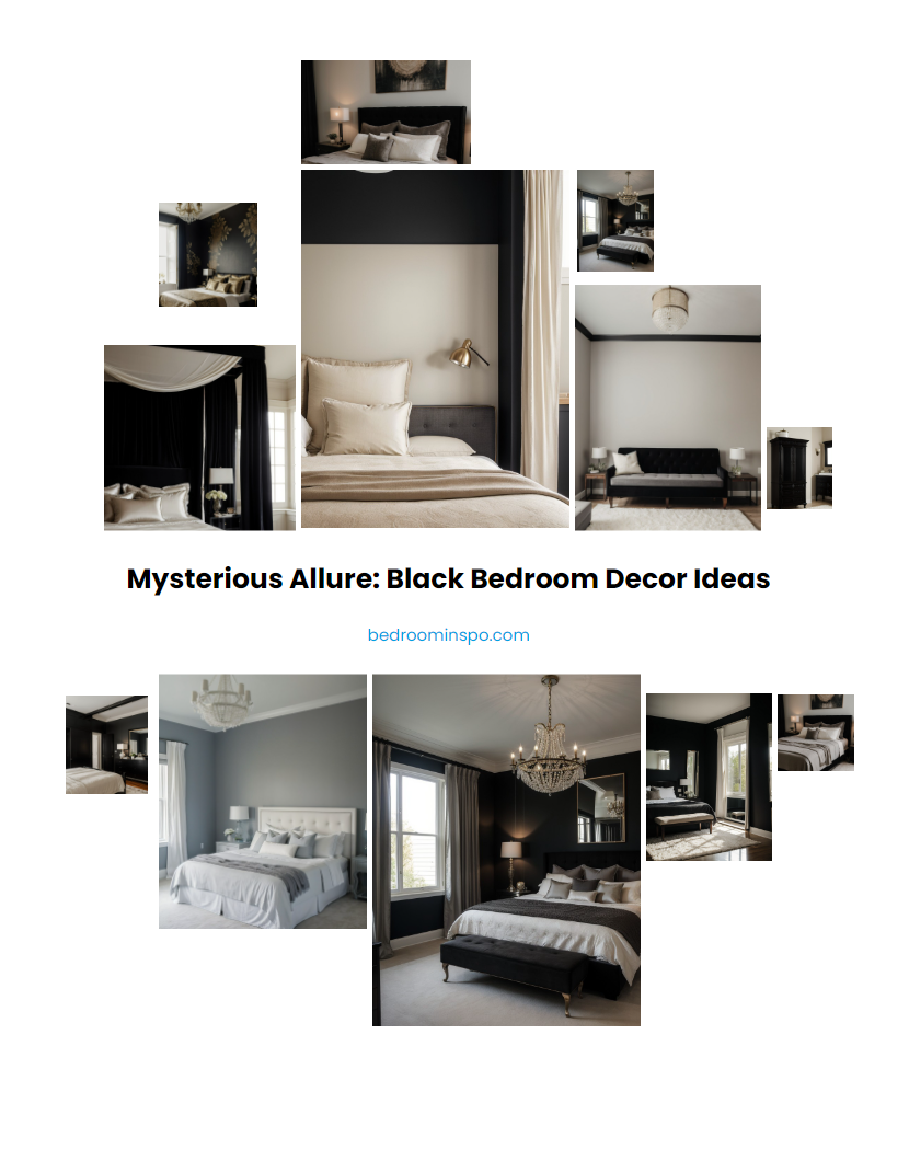 Mysterious Allure: Black Bedroom Decor Ideas