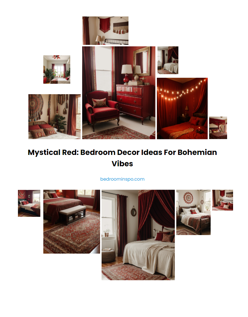 Mystical Red: Bedroom Decor Ideas for Bohemian Vibes