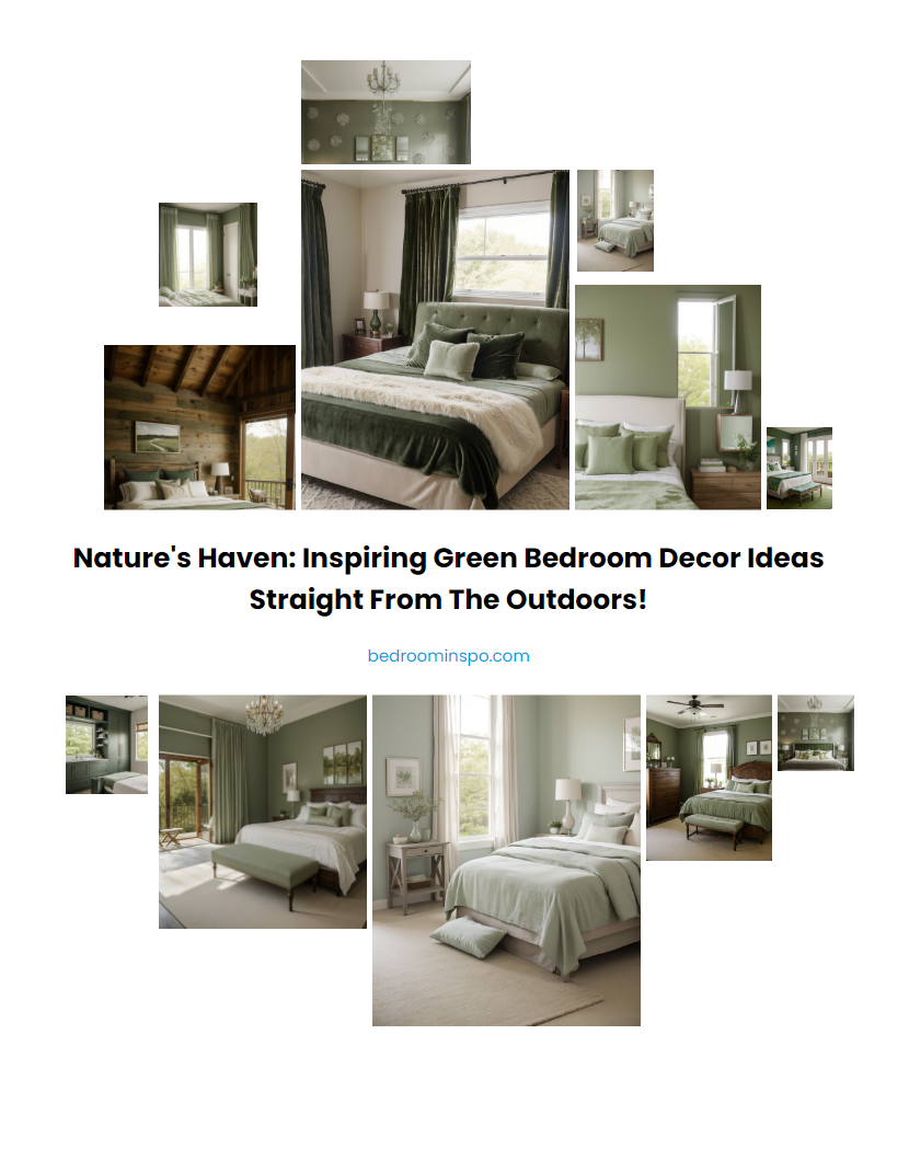 Nature's Haven: Inspiring Green Bedroom Decor Ideas Straight from the Outdoors!