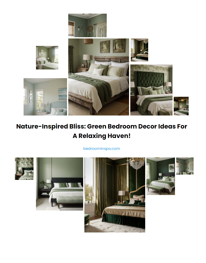 Nature-Inspired Bliss: Green Bedroom Decor Ideas for a Relaxing Haven!