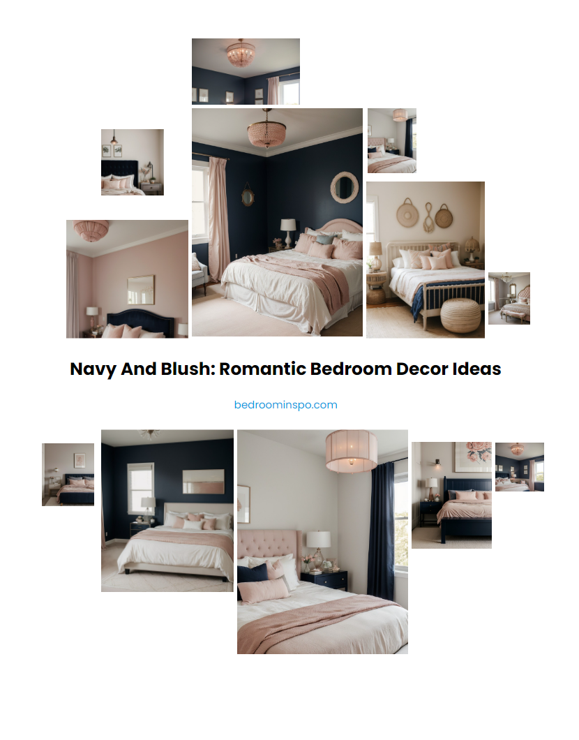 Navy and Blush: Romantic Bedroom Decor Ideas