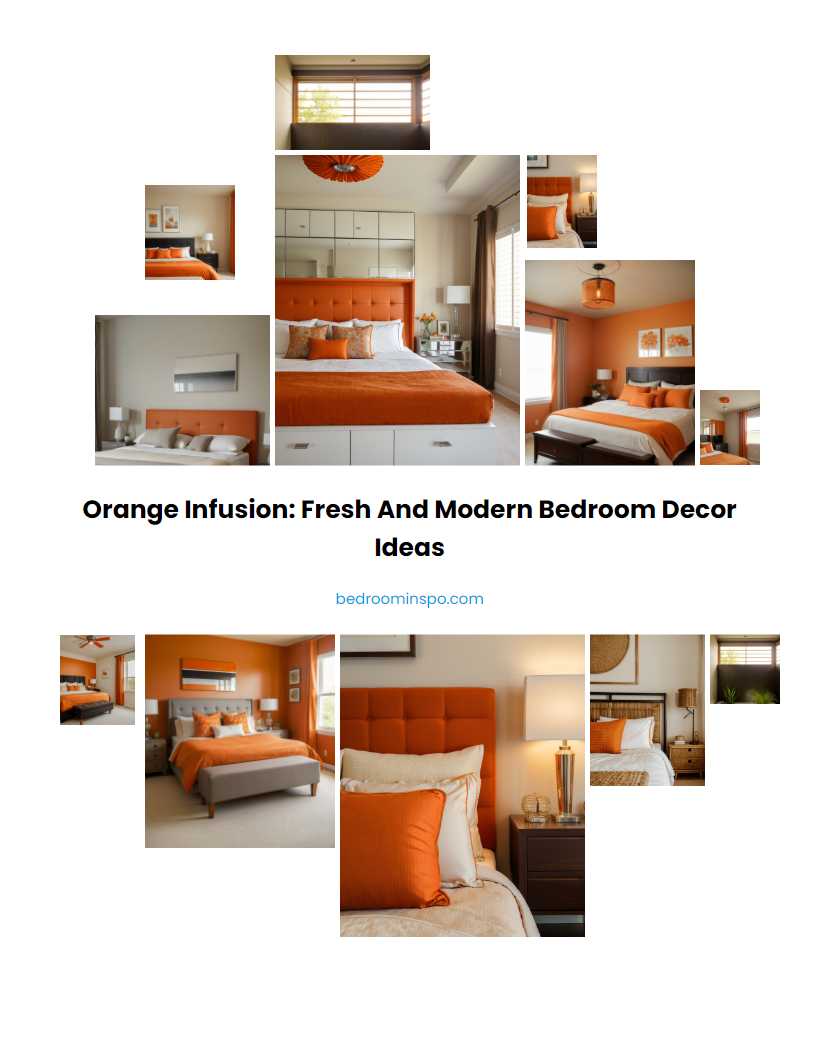 Orange Infusion: Fresh and Modern Bedroom Decor Ideas