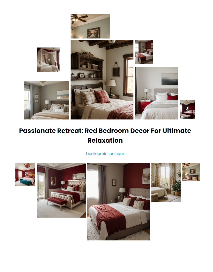 Passionate Retreat: Red Bedroom Decor for Ultimate Relaxation