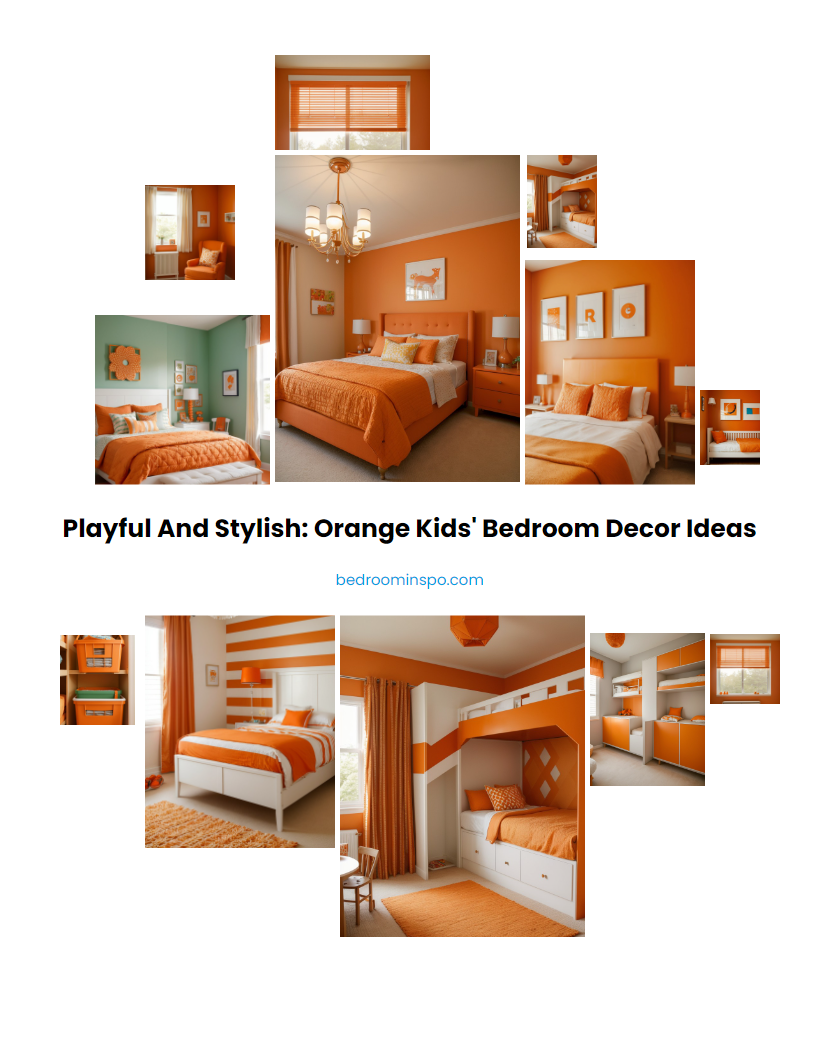 Playful and Stylish: Orange Kids' Bedroom Decor Ideas