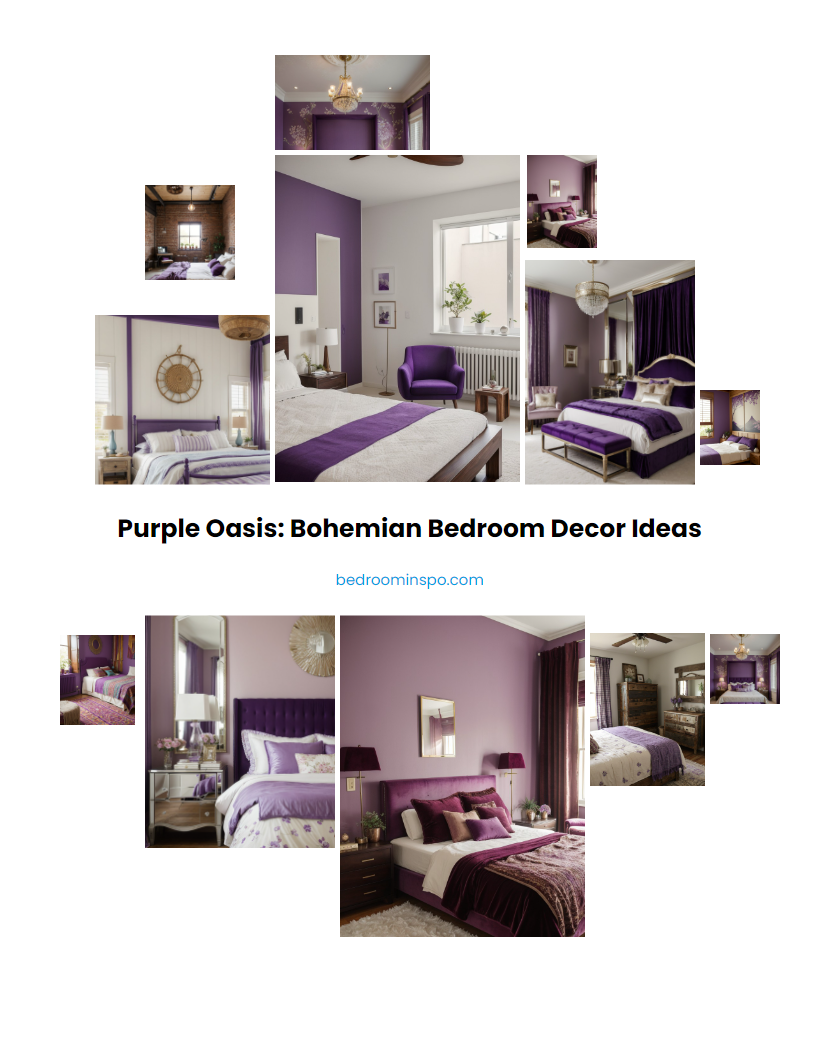 Purple Oasis: Bohemian Bedroom Decor Ideas