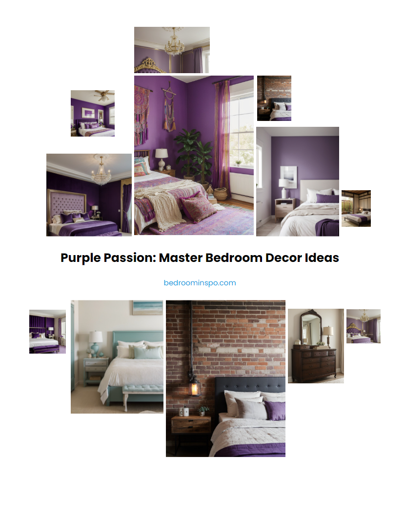 Purple Passion: Master Bedroom Decor Ideas