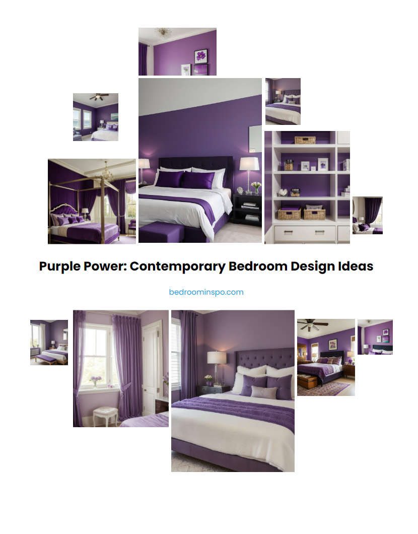 Purple Power: Contemporary Bedroom Design Ideas