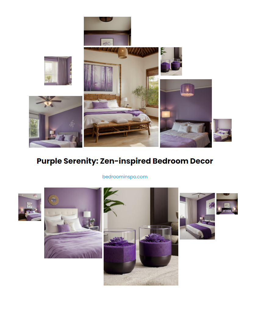 Purple Serenity: Zen-inspired Bedroom Decor