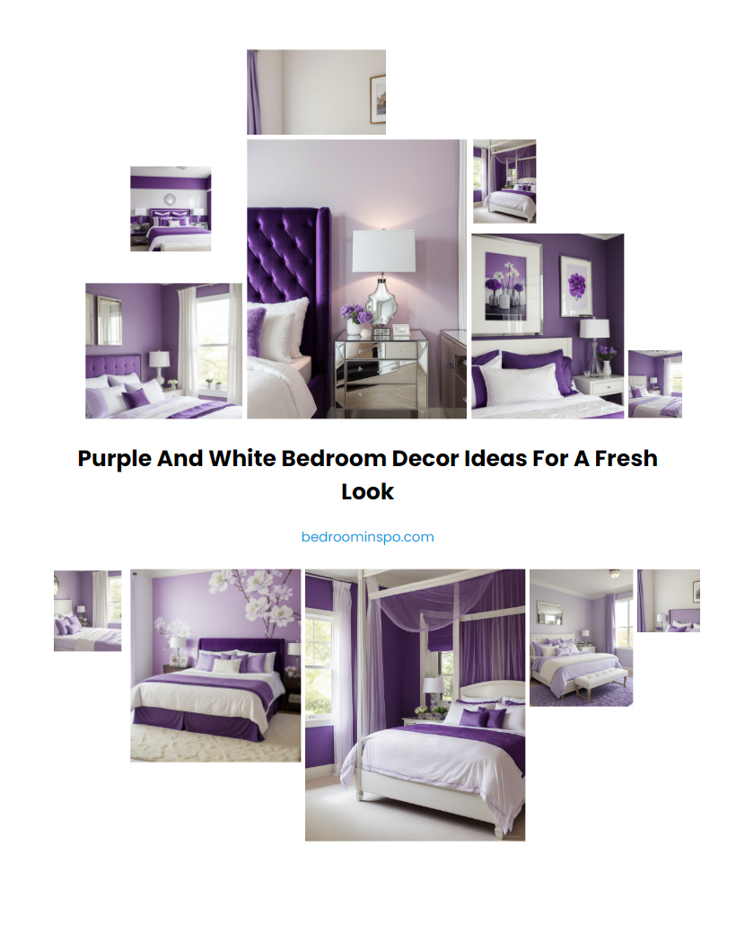 Purple and White Bedroom Decor Ideas for a Fresh Look