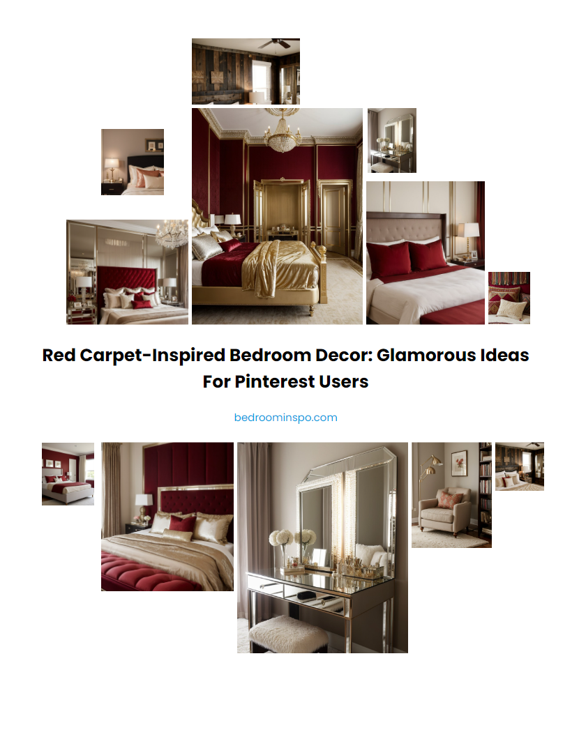 Red Carpet-Inspired Bedroom Decor: Glamorous Ideas for Pinterest Users