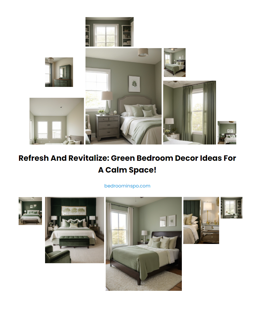 Refresh and Revitalize: Green Bedroom Decor Ideas for a Calm Space!