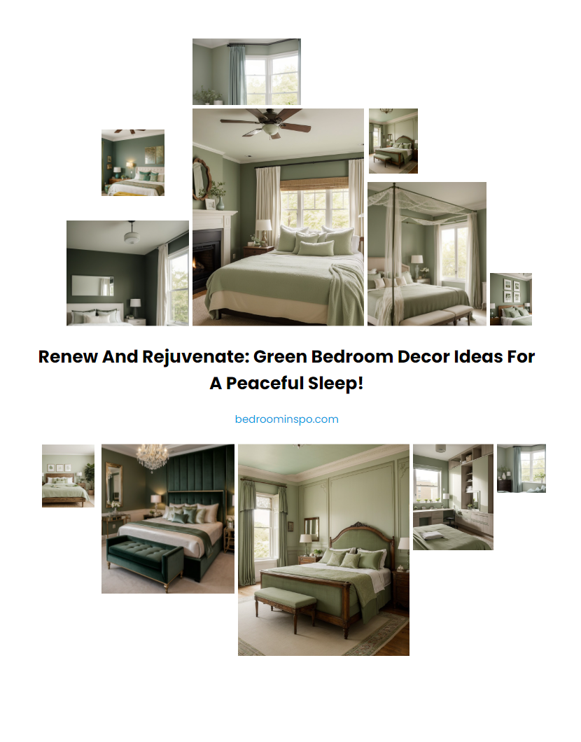 Renew and Rejuvenate: Green Bedroom Decor Ideas for a Peaceful Sleep!