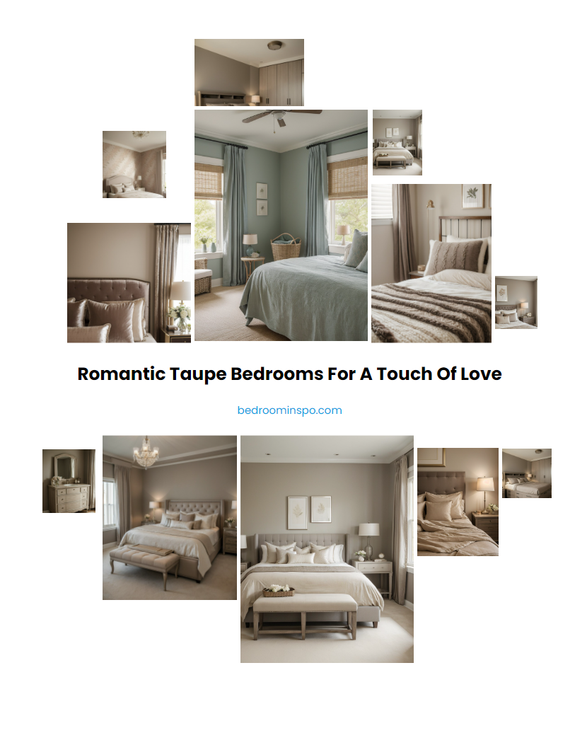 Romantic Taupe Bedrooms for a Touch of Love