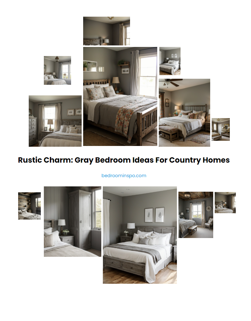 Rustic Charm: Gray Bedroom Ideas for Country Homes